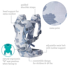 FLIP 4-IN-1 CONVERTIBLE BABY CARRIER - CAMO