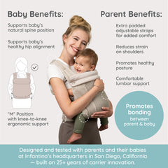 Honey Blossom Mesh Baby Carrier - Moon Beam