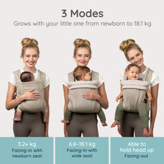 Honey Blossom Mesh Baby Carrier - Moon Beam