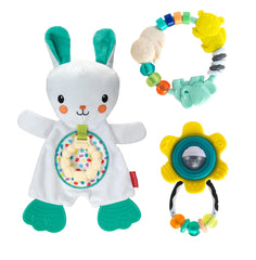 GLOW-IN-THE-DARK CUDDLY PAL WITH TEETHERS GIFT SET